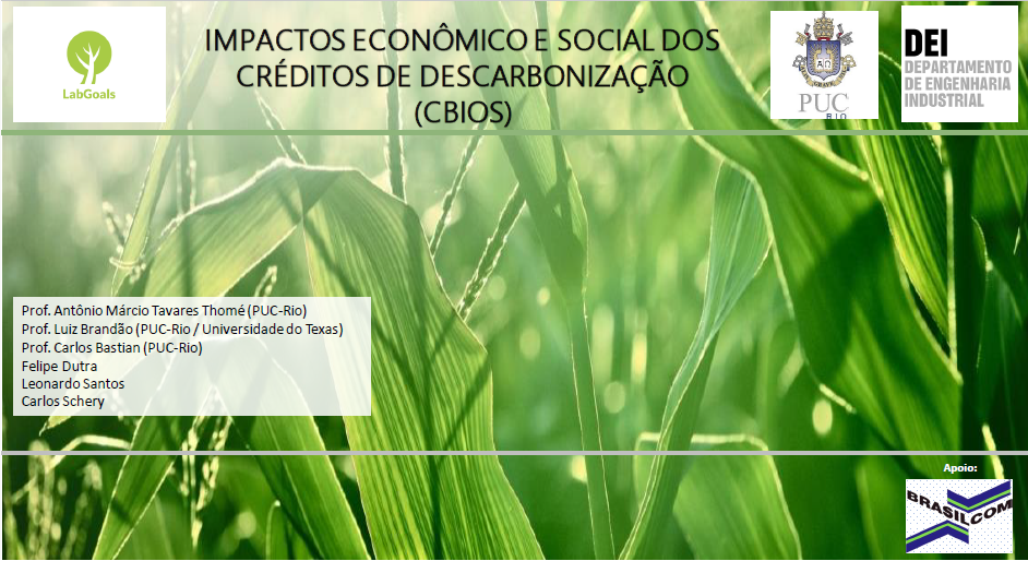 Impactos econômico e social dos créditos de descarbonização (CBIOS) (novembro 2023)